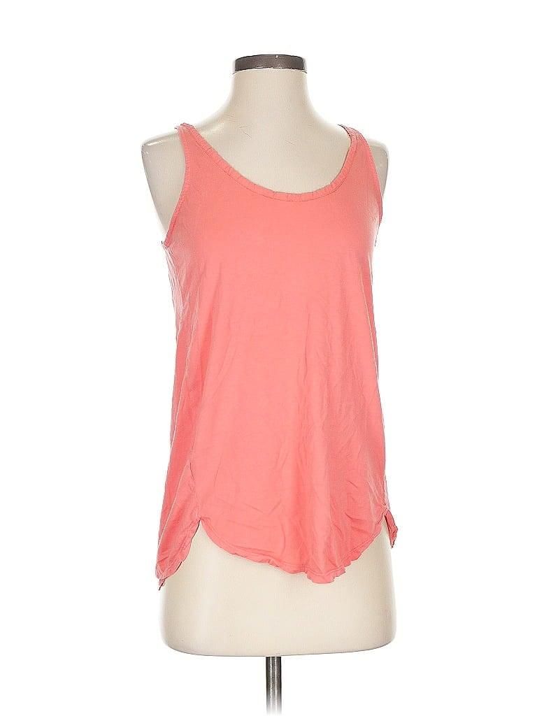 Pre-owned Lou & Grey Tank Top Pink Halter Neckline Tops