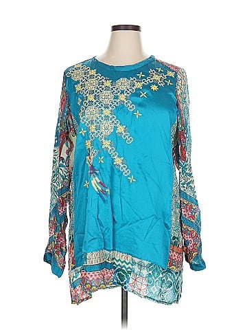 Johnny Was Long Sleeve Silk Top (view 1)