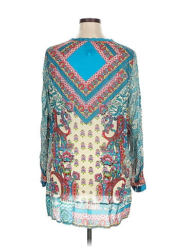 Johnny Was Long Sleeve Silk Top (view 2)