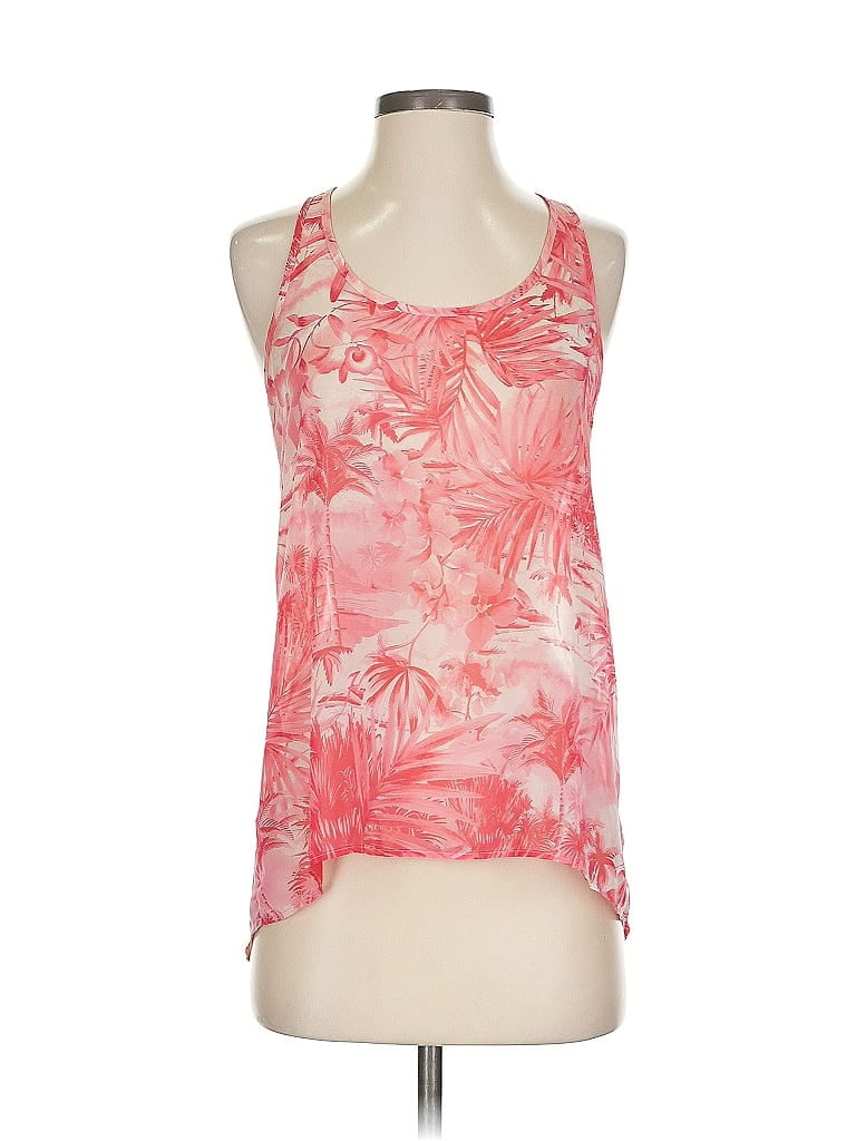 Pre-owned Mng Tank Top Pink Halter Neckline Tops