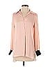 Chico's 100% Polyester Color Block Pink 3/4 Sleeve Blouse Size XS (00) - photo 1