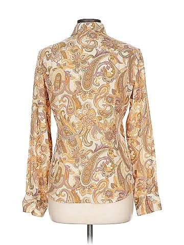 Loro Piana Long Sleeve Silk Top (view 2)