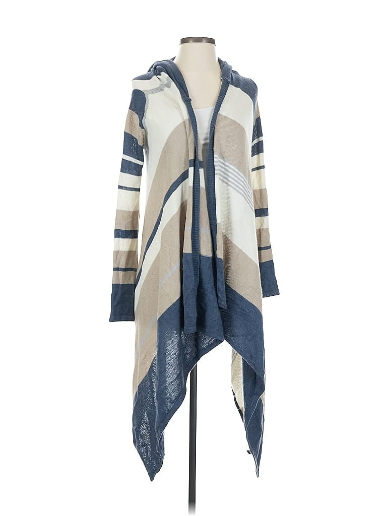 Pre-owned Line Poncho In Blue