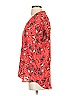 Pleione 100% Polyester Red Short Sleeve Blouse Size XS - photo 5