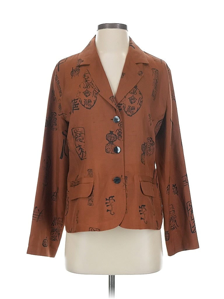Pre-owned Assorted Brands Kimono In Brown