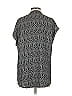 Pleione 100% Polyester Gray Short Sleeve Blouse Size S - photo 2