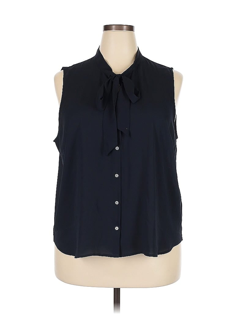 J.CREW FACTORY STORE Pre-owned Sleeveless Blouse In Blue