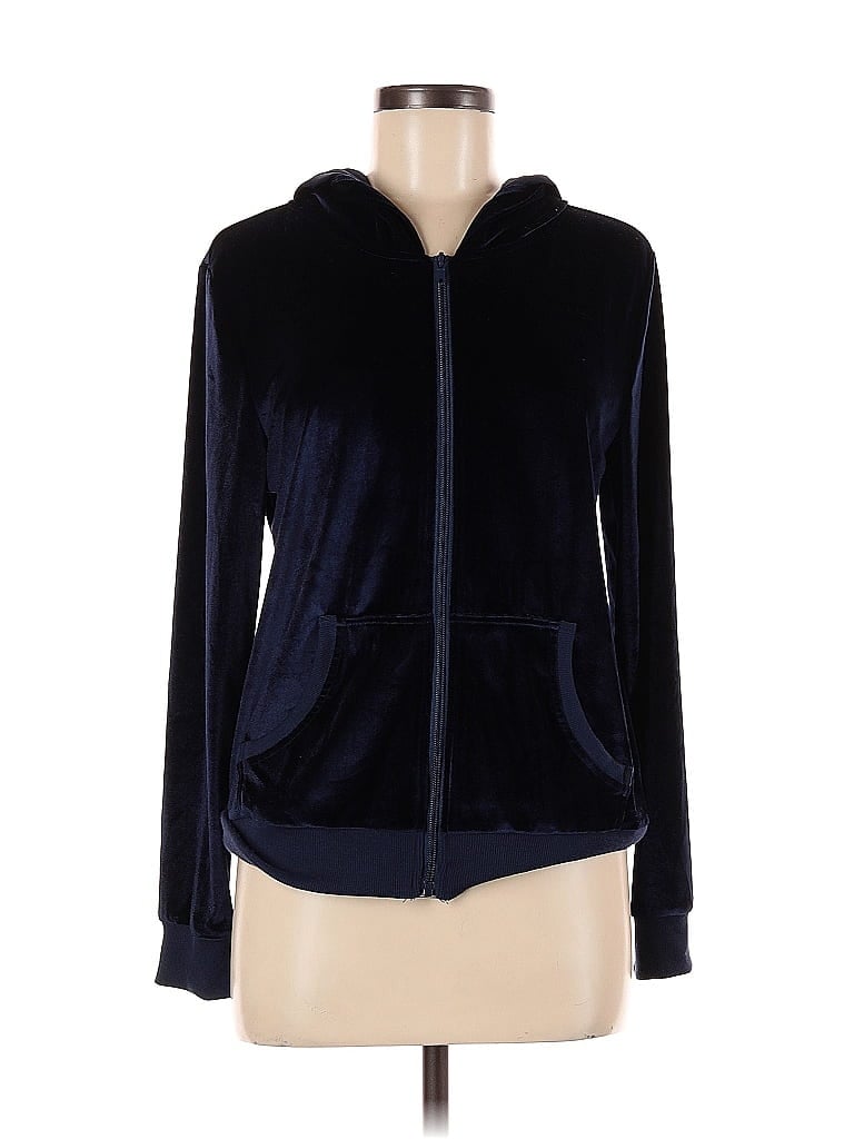 Pre-owned Unbranded Zip Up Hoodie In Blue