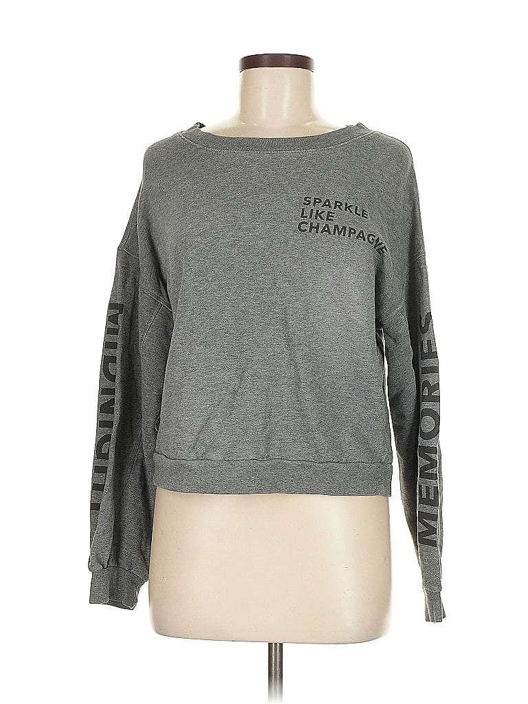 Pre-owned Express Sweatshirt In Gray