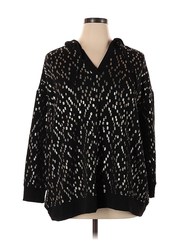 Pre-owned Emily Daniels Pullover Sweater In Black