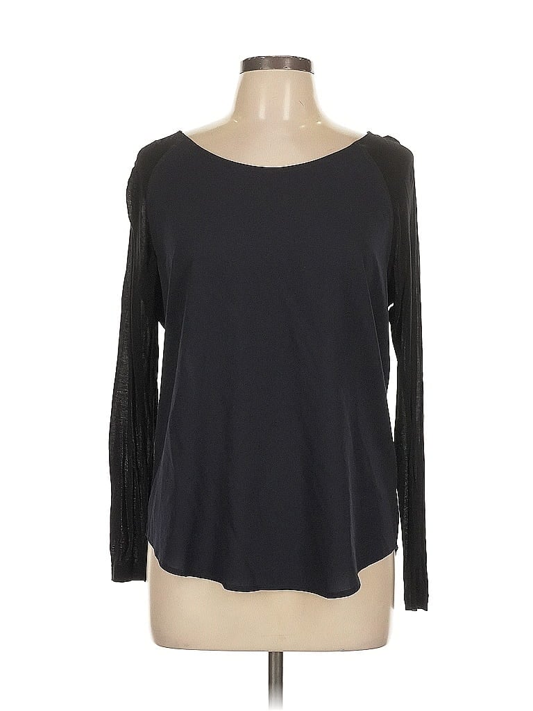 Pre-owned French Connection Long Sleeve T-shirt In Black