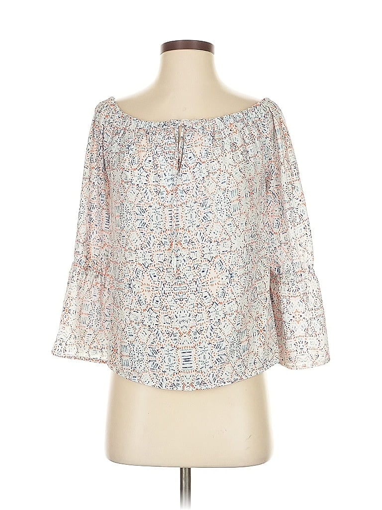 Pre-owned Cupcakes And Cashmere 3/4 Sleeve Blouse In White