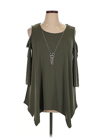 NY Collection 3/4 Sleeve Top (view 1)
