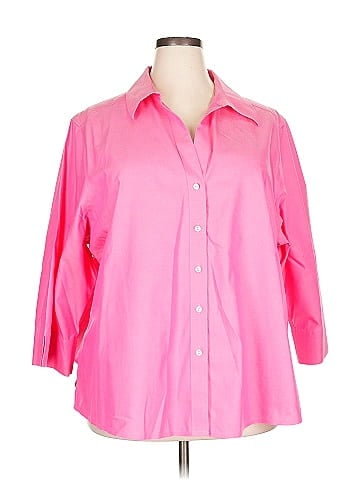 Foxcroft 3/4 Sleeve Button-Down Shirt (view 1)
