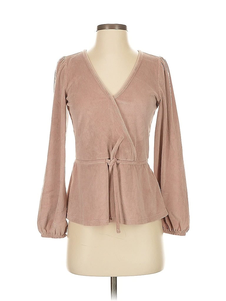 MADEWELL Pre-owned Long Sleeve Blouse In Brown