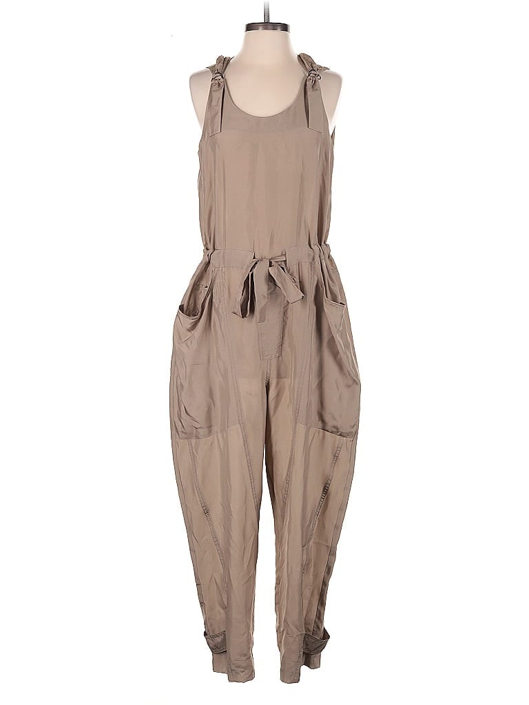 Pre-owned Dkny Jumpsuit In Brown