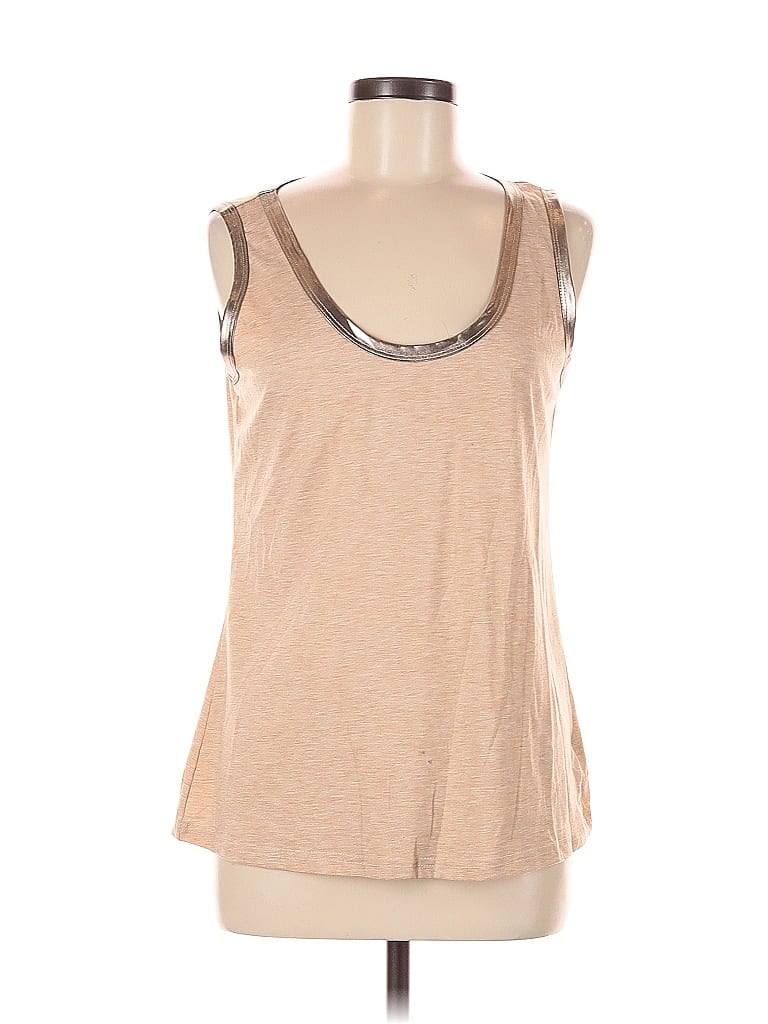 Pre-owned Unbranded Sleeveless T-shirt In Brown
