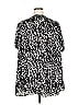 Roaman's 100% Rayon Animal Print Silver Short Sleeve Blouse Size 20 - photo 2