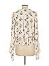 Derek Lam Collective 100% Polyester Floral Ivory White Long Sleeve Blouse Size EU (IT) 36 / US 0 - photo 2