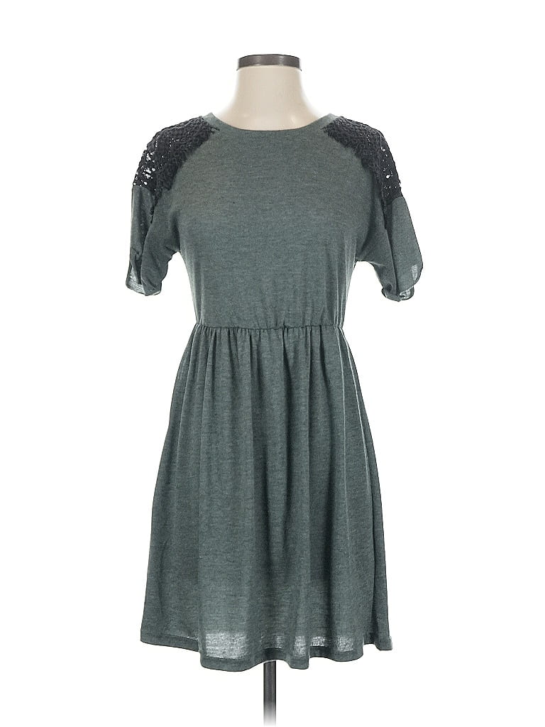 Pre-owned Angie Casual Dress In Gray