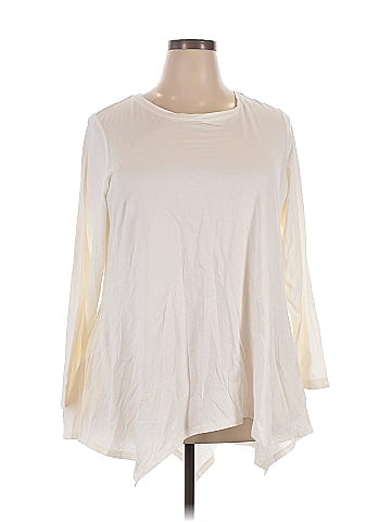 LOGO by Lori Goldstein 3/4 Sleeve Top (view 1)