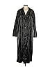 Good American Silver Black Raincoat Size Med (2) - photo 1