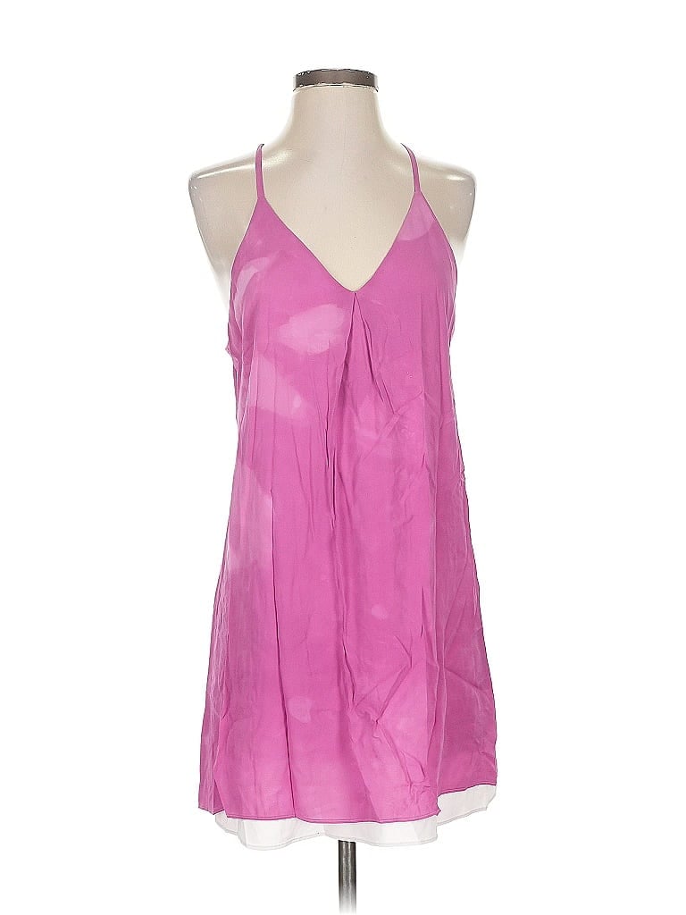Pre-owned Alice And Olivia Alice + Olivia Sleeveless Silk Top Pink Halter Neckline Tops