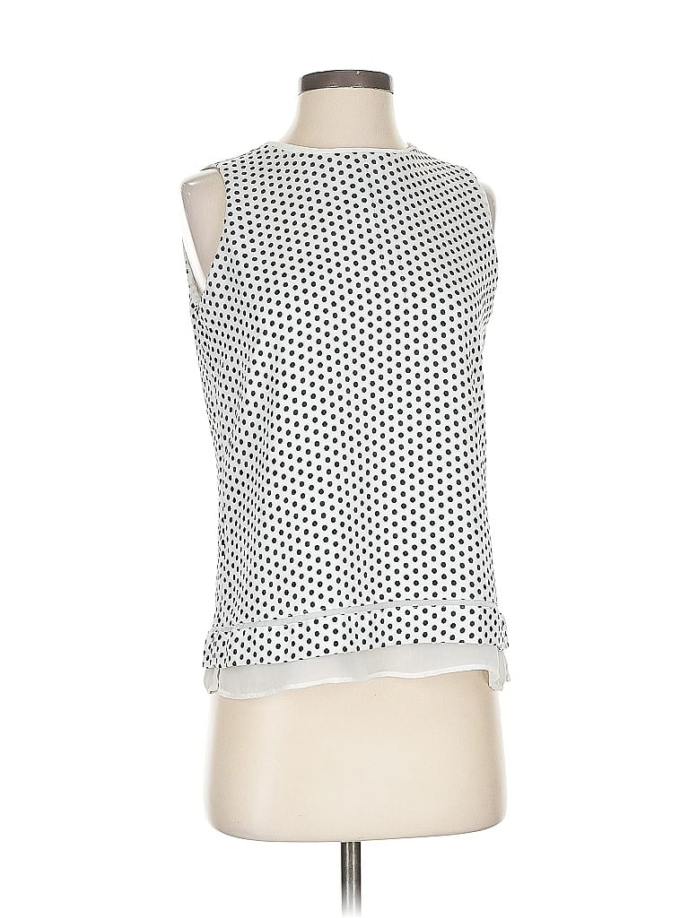 Pre-owned Calvin Klein Sleeveless Blouse In White