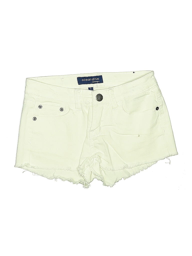 Pre-owned Ocean Drive Clothing Co. Denim Shorts In White