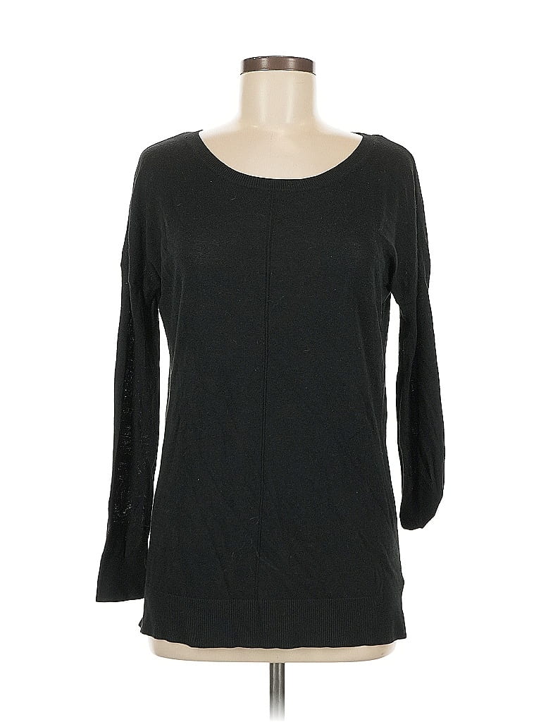 Pre-owned Merona Pullover Sweater In Black