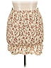 Shein Curve 100% Polyester Floral Ivory Casual Skirt Size 0X - photo 1