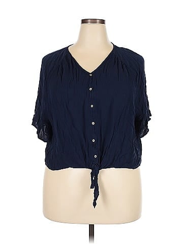 Ellos Short Sleeve Blouse (view 1)
