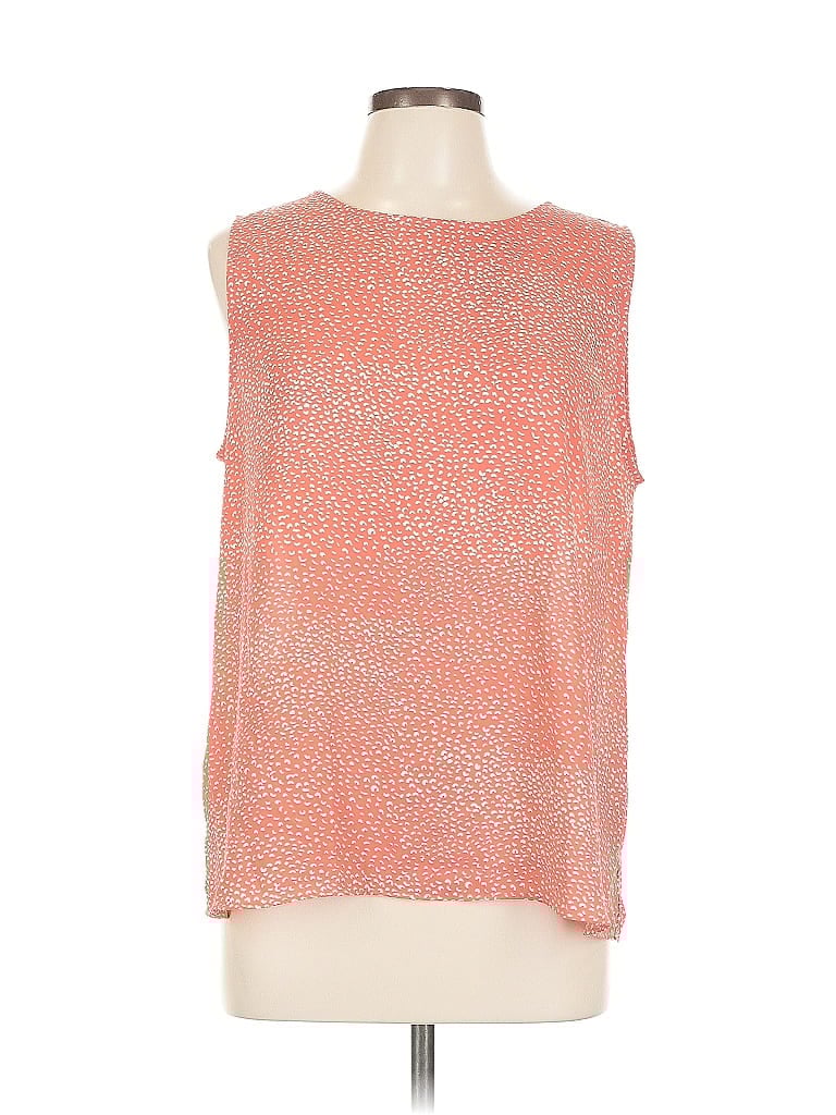Pre-owned Ann Taylor Loft Outlet Sleeveless Blouse In Orange
