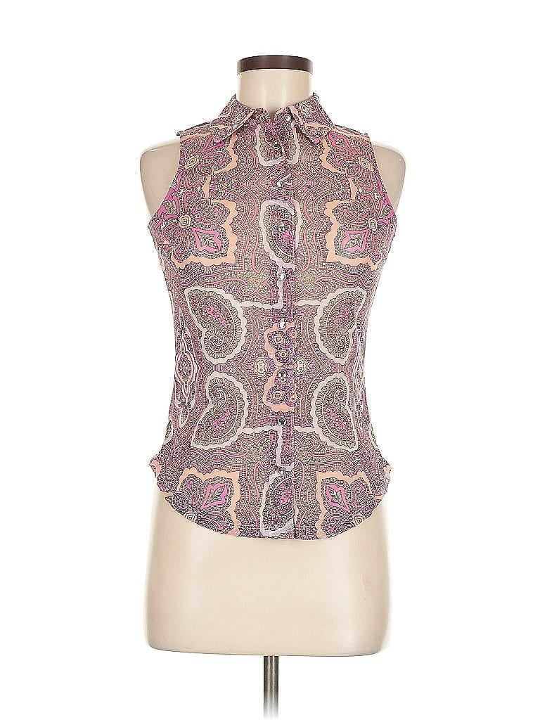 Pre-owned Inc International Concepts Sleeveless Blouse In Pink