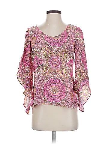 Alice & Trixie 3/4 Sleeve Silk Top (view 1)