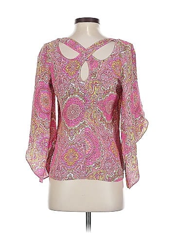 Alice & Trixie 3/4 Sleeve Silk Top (view 2)
