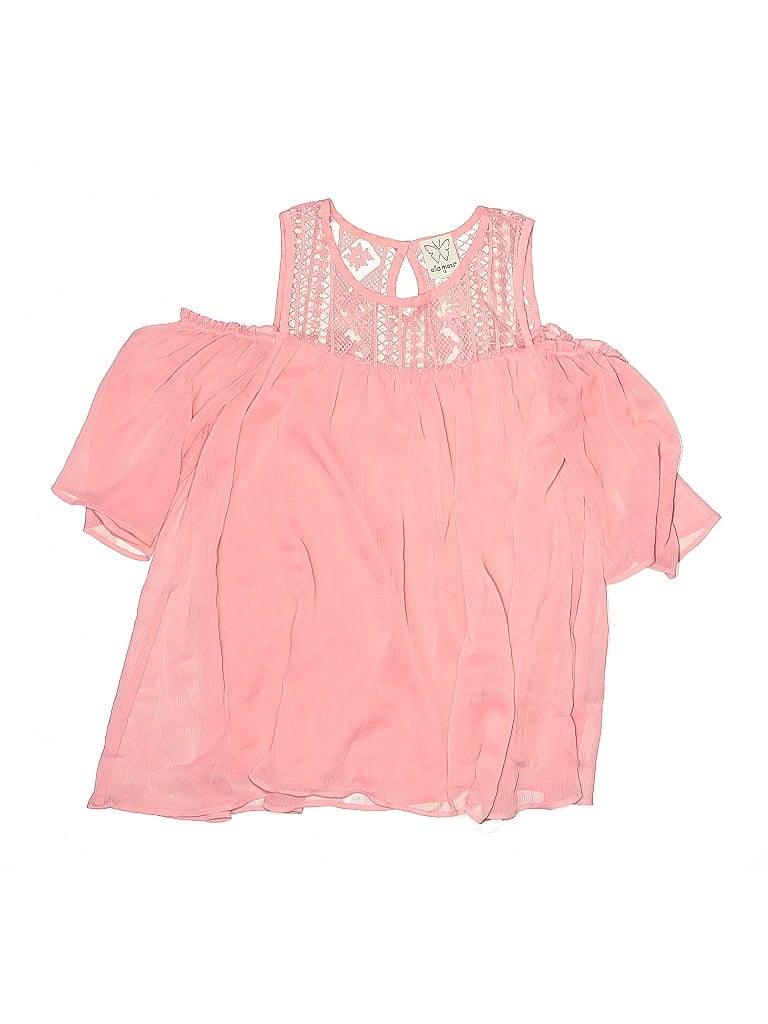 Click to view more detailed imagery on our partner's website Pre-owned Ella Moss Kids' Sleeveless Blouse In Pink