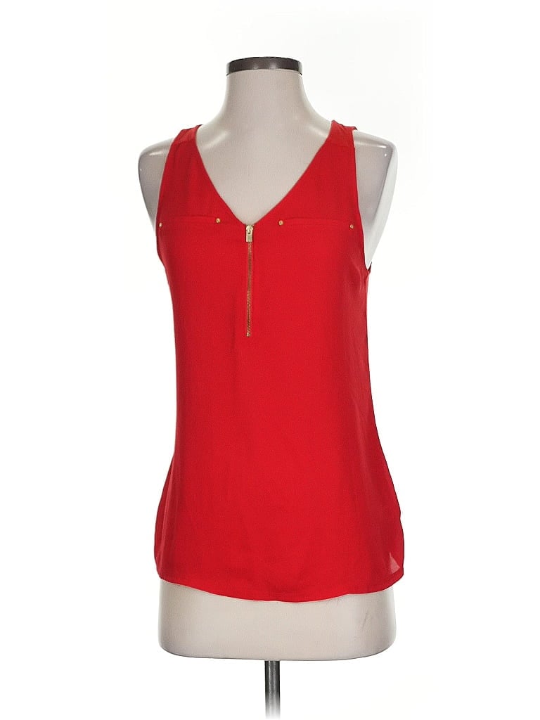 Pre-owned Express Tank Top Red Halter Neckline Tops