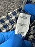CAbi Houndstooth Silver Blue Long Sleeve Blouse Size S - photo 8