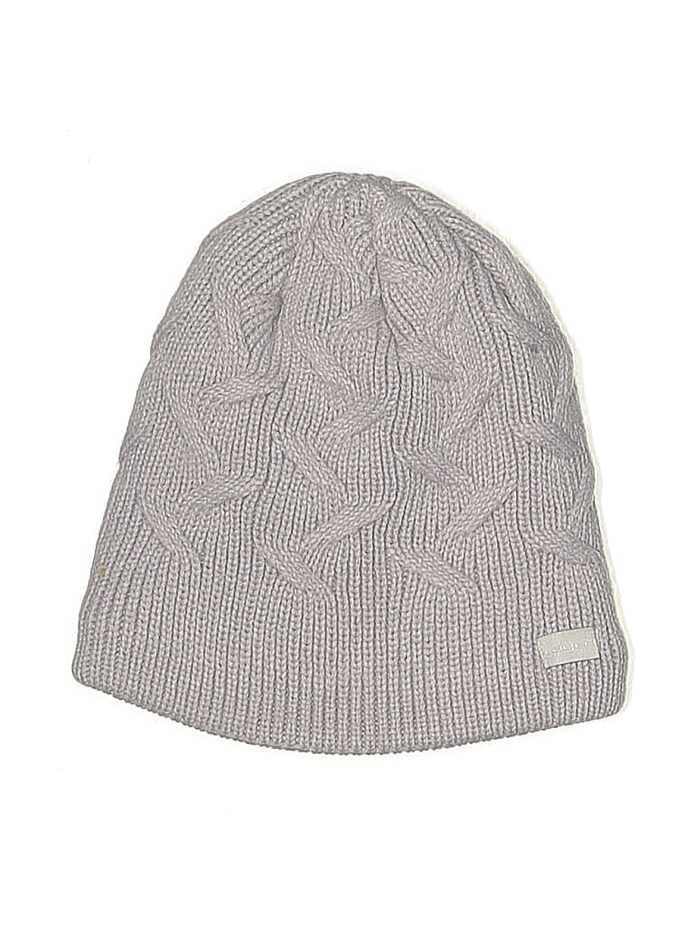 Pre-owned Layer 8 Beanie Hat In Gray
