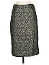 J.Crew Collection Floral Metallic Gray Formal Skirt Size 2 - photo 1