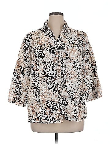 JM Collection 3/4 Sleeve Blouse (view 1)