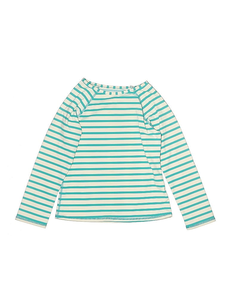 Pre-owned Garnet Hill Kids' Long Sleeve T-shirt In Green