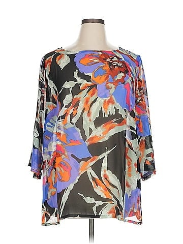 Bob Mackie 3/4 Sleeve Blouse (view 1)
