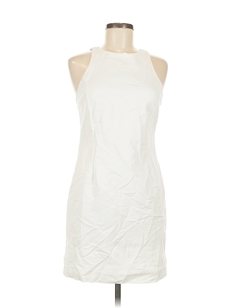 Pre-owned Zara Basic Cocktail Dress In White
