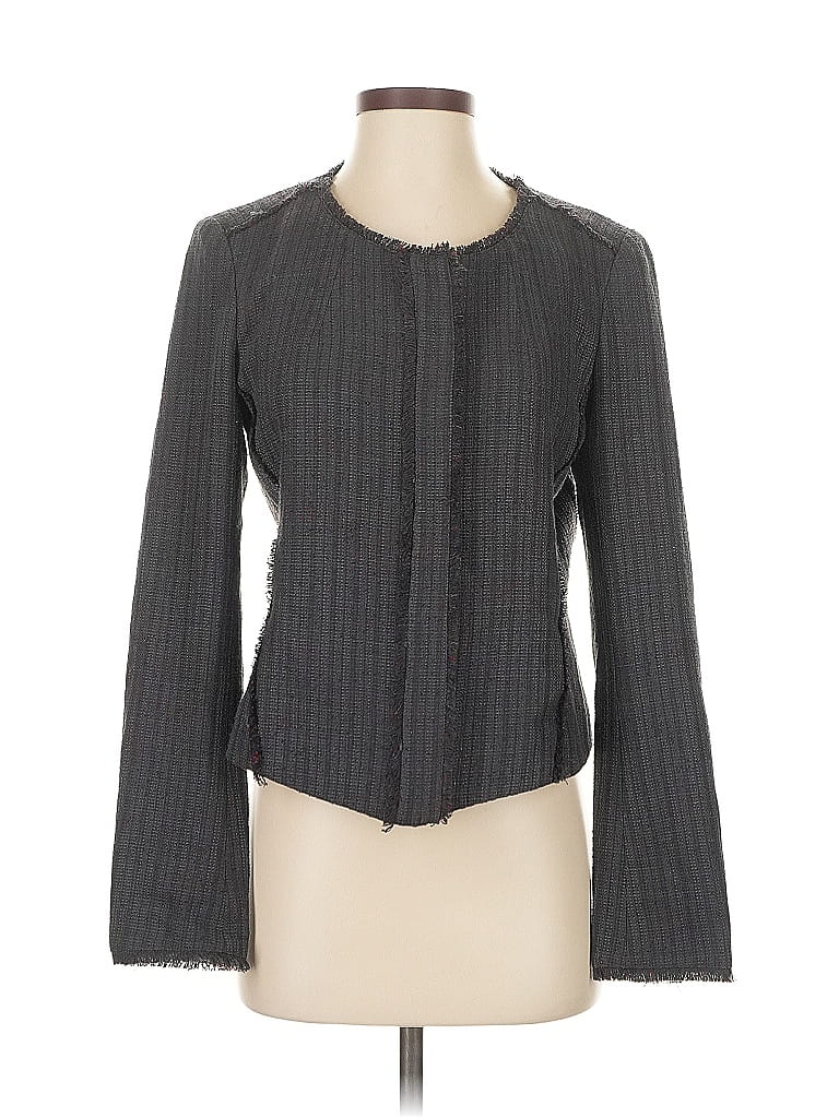 Pre-owned Ann Taylor Loft Blazer Jacket In Gray
