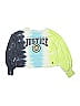 Justice Tie-dye Blue Yellow Sweatshirt Size 7 - 8 - photo 1