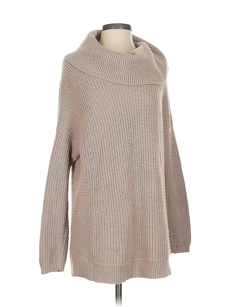 Pre-owned Bcbgmaxazria Turtleneck Sweater In Brown
