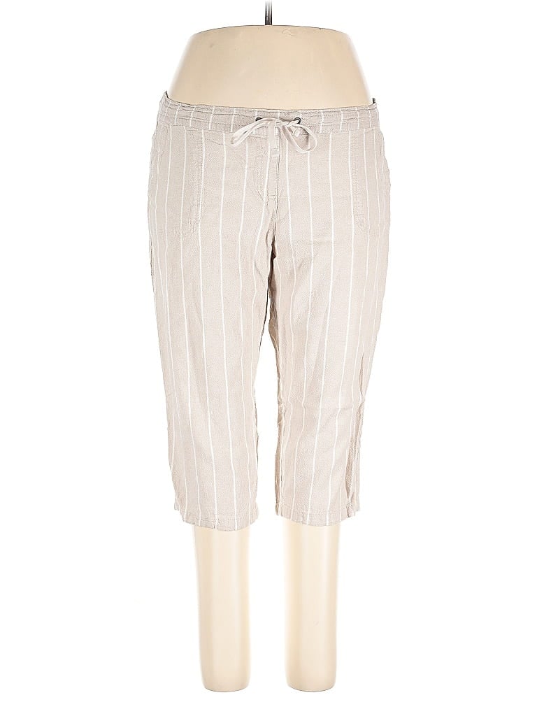 Pre-owned Dash Linen Pants In White