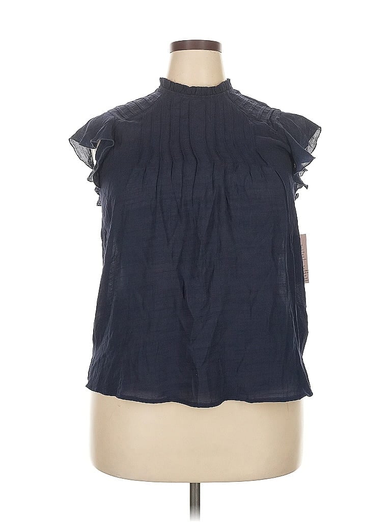 Click to view more detailed imagery on our partner's website Pre-owned Nanette Lepore Sleeveless Blouse In Blue